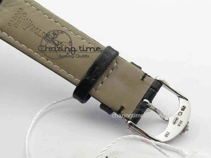 0217 Cellini Date VF Best Edition SS Black Dial Stick Markers On Black Leather Strap A Lightweight 3725